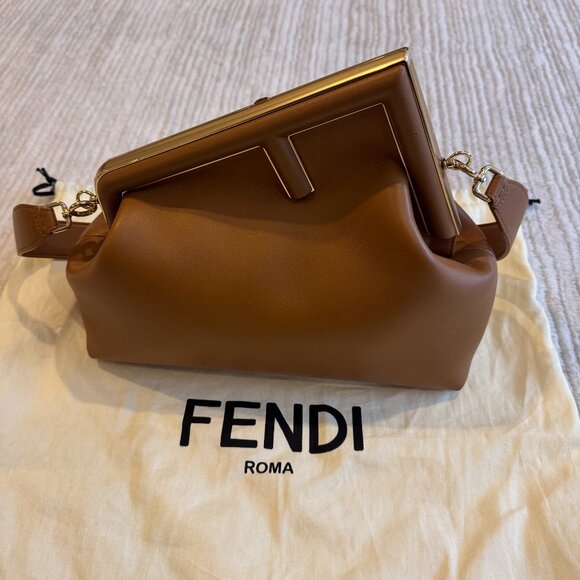 Fendi First Medium Bag Caramello - Picture 1 of 6